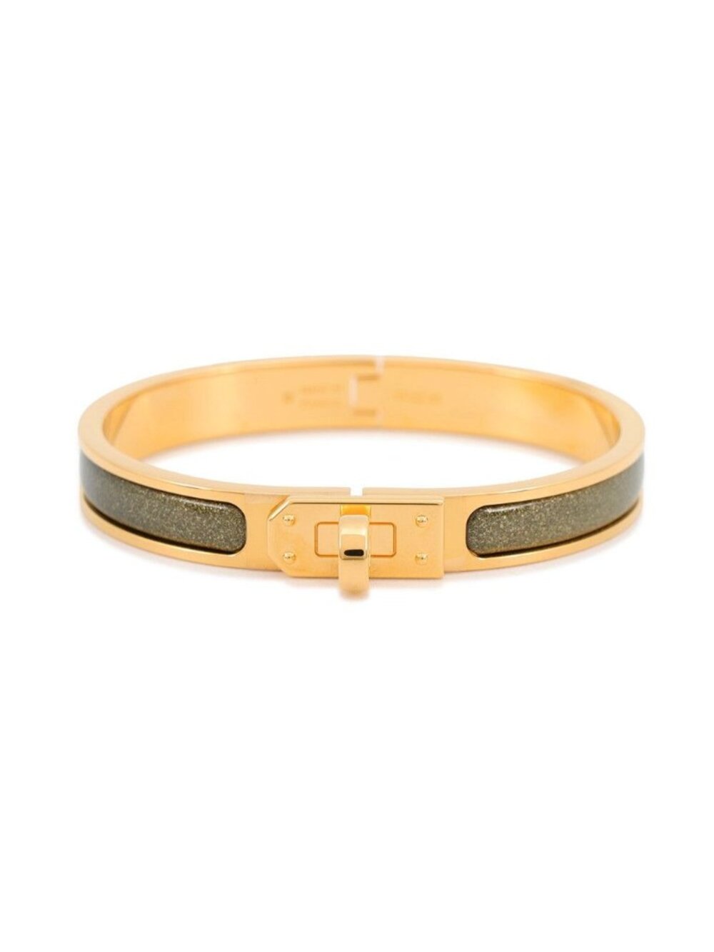 Hermes Bracelet Mini Clic Kelly PM Noir Dore Gold